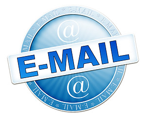 Image showing e-mail button blue