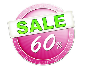 Image showing sale button 60%