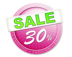 Image showing sale button 30%