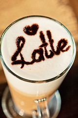 Image showing latte closeup