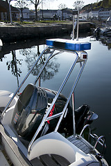 Image showing Norwegian Police Boat