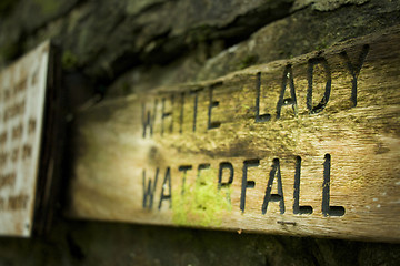 Image showing White Lady Waterfall