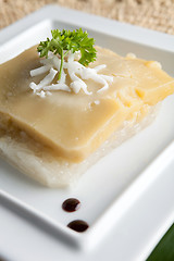 Image showing Thai Custard with Sticky Rice