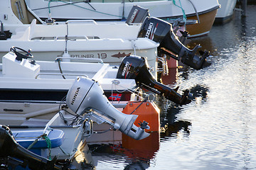 Image showing Small Boat Harbor