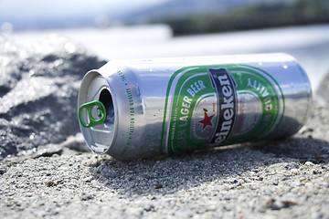 Image showing Empty Heineken