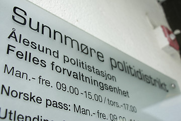 Image showing Sunnmøre Police District