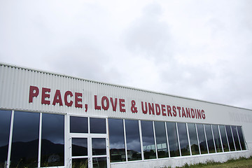 Image showing Peace, Love & Understanding