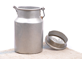 Image showing Milk can open