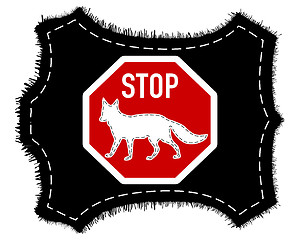 Image showing Stop fox fur