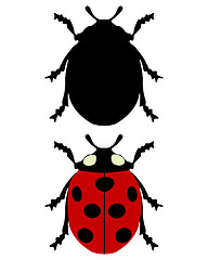 Image showing Ladybird silhouette