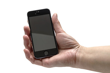 Image showing IPHONE 5S IN HAND