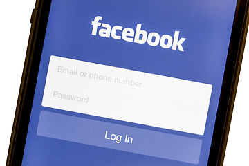 Image showing Facebook Login on Apple iPhone 5s