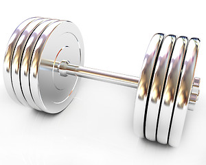 Image showing Metal dumbbell 