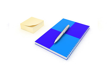 Image showing notepad with pen