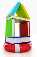 Image showing Books house on lifeline