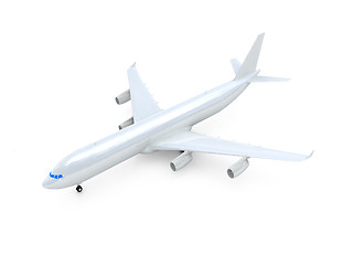 Image showing White airplane