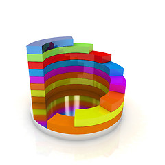 Image showing Abstract colorful structure
