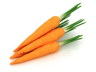 Image showing Heap of carrots