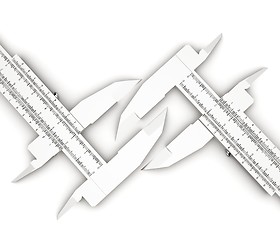 Image showing Calipers on a white background