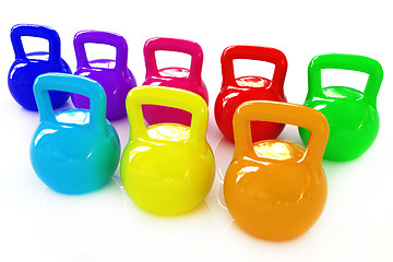 Image showing Colorful weights 