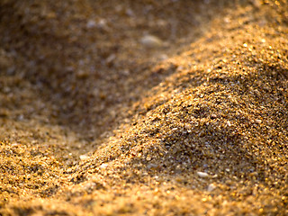 Image showing Close-up of sand on the beach