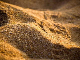 Image showing Close-up of sand on the beach