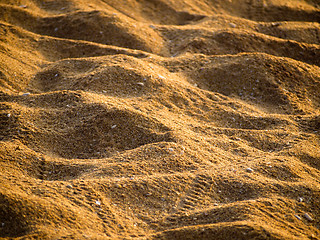 Image showing Close-up of sand on the beach