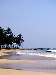 Image showing Beautiful landscape at the beach 