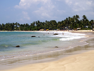 Image showing Beautiful landscape at the beach 