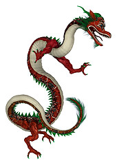 Image showing Red Eastern Dragon