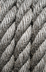 Image showing Boat rope closeup