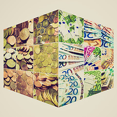 Image showing Retro look Money collage