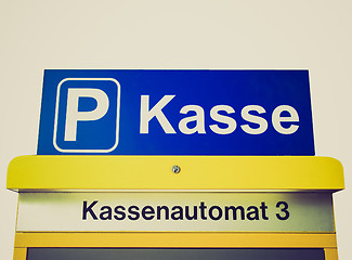 Image showing Retro look Park kasse