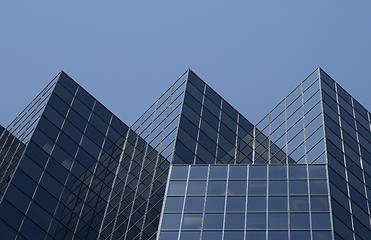 Image showing Triangular shape of an office building