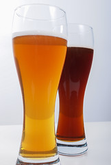 Image showing Two glasses of German beer