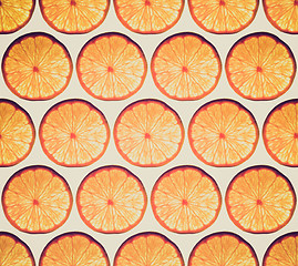 Image showing Retro look Orange background