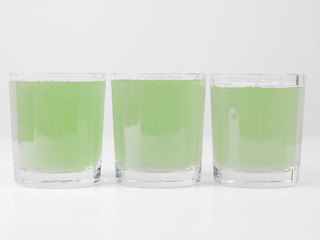 Image showing Green apple juice