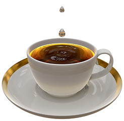 Image showing Cup of tea or coffee