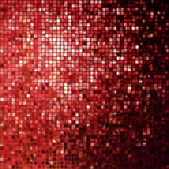 Image showing Red glitters on a soft blurred. EPS 10