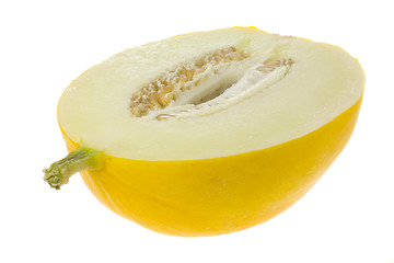 Image showing Half honey white melon

