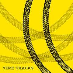 Image showing Tire tracks