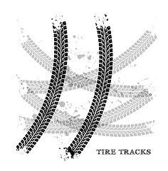 Image showing Tire tracks