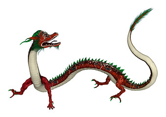 Image showing Red Eastern Dragon