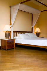 Image showing Four poster bed

