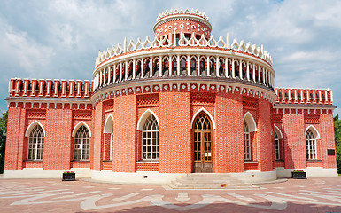 Image showing The historical building in Tsaritsyno museum and reserve (Moscow