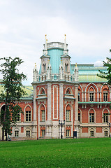 Image showing Tower of the royal palace in Tsaritsyno in Moscow