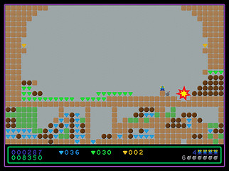 Image showing Screenshot of the old style computer game