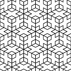 Image showing Abstract pattern - seamless geometric mesh