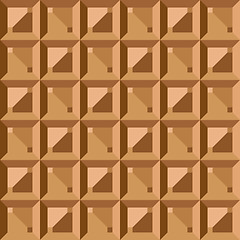 Image showing Seamless pattern - geometric vintage square texture. Polygonal b