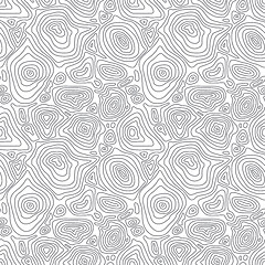 Image showing Seamless abstract simple pattern with concentric curved circles